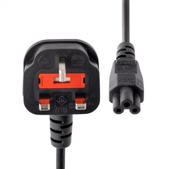 Mercury UK Plug to Clover 1m Power Lead